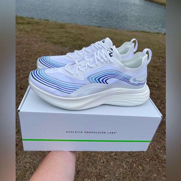 NWT APL Streamline Mens Size 10.5 in Blue and White Retails $350 main image 10